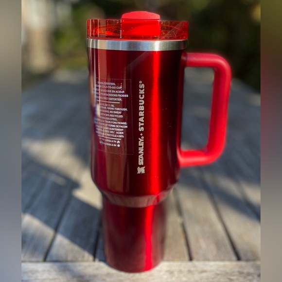 Starbucks Other - Starbucks x Stanley red shiny Red Travel Mug target red holiday flowstate 40oz